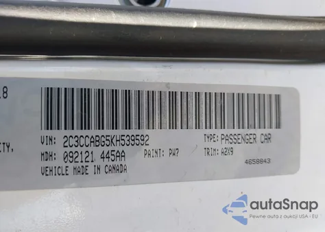 2019 Chrysler 300 300S from USA, damaged, VIN 2C3CCABG5KH539592
